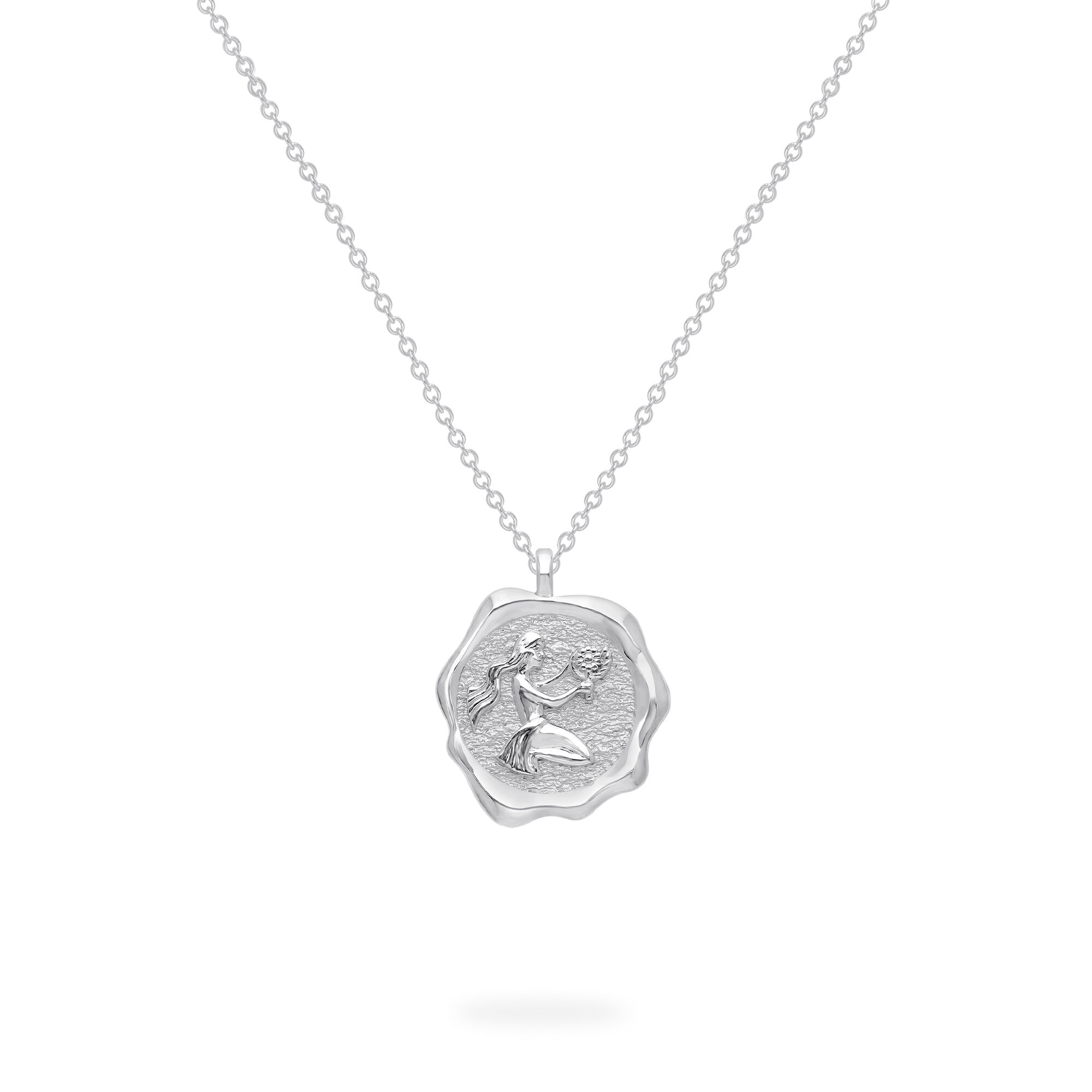 Sterling silver store virgo pendant